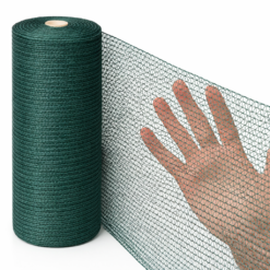 Plasă de umbrire 2 x 50 m, 40% umbrire, verde închis – protecție solară pentru grădină și seră